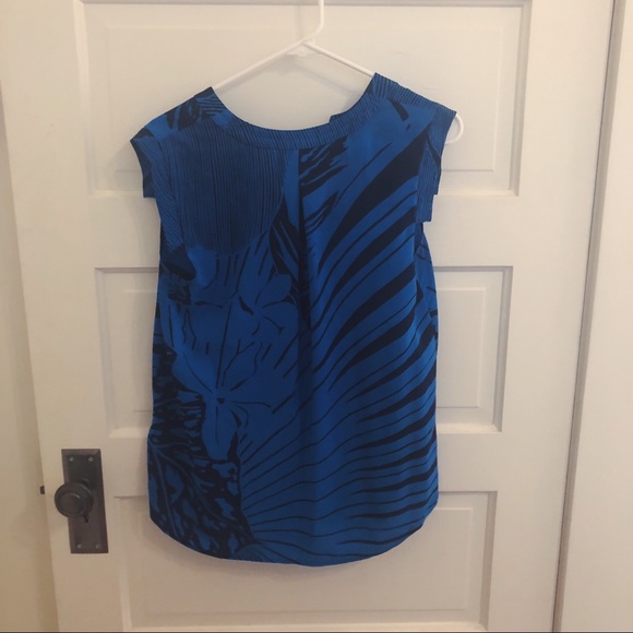 J. Crew Silk Band Sleeve Tank in Palm Frond - Picture 5 of 5